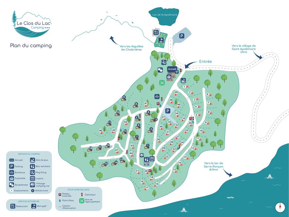 Plan du camping