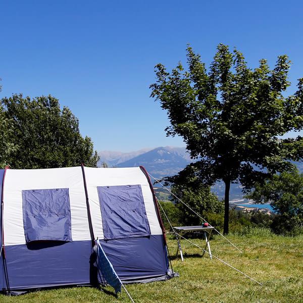 tente bleue